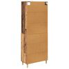 vidaXL Highboard z szufladą Stare drewno 69,5 x 32,5 x 180 cm