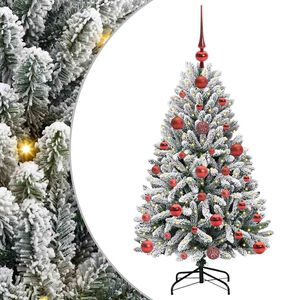 vidaXL Sztuczna choinka 120 cm 150 LED Ciepła biel PVC i stal