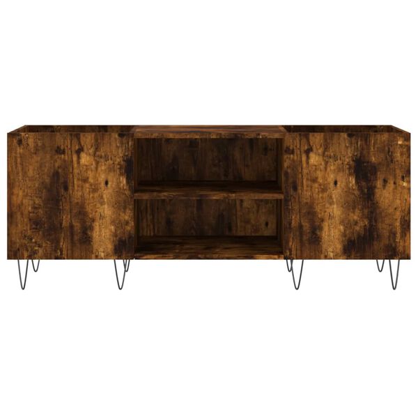 vidaXL Szafka na płyty, przydymiony dąb, 121x38x48 cm