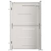 vidaXL Brama ogrodowa 100x145 cm Stal nierdzewna