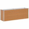 vidaXL Podniesiona rabata ogrodowa 195 x 50 x 68 cm Stal Galwanizowana