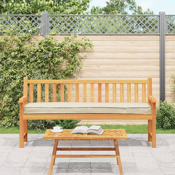 vidaXL Poduszka na paletę Kremowy 200 x 40 x 8 cm Materiał Oxford