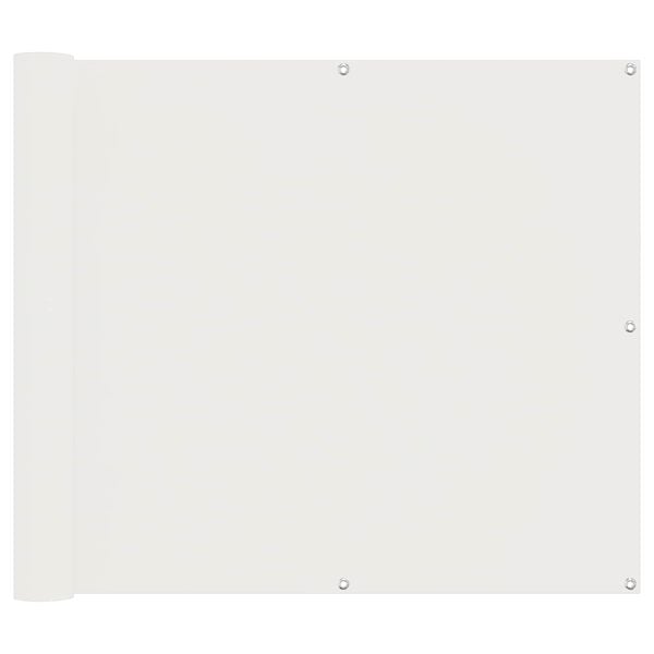 vidaXL Ekran balkonowy Biały 100 x 1000 cm Materiał Oxford