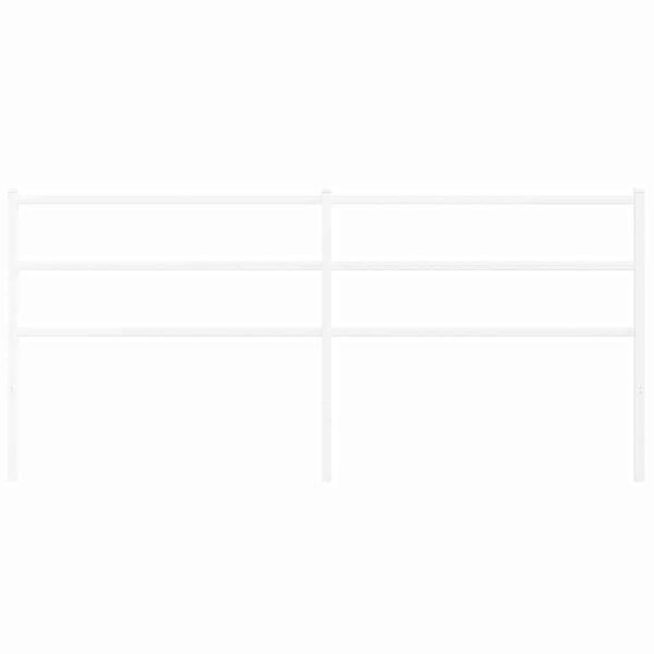 vidaXL Metalowe wymienne wezgłowie, białe, 193 cm
