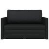 vidaXL Sofa Bed 110cm Czarny Sztuczna sk&oacute;ra
