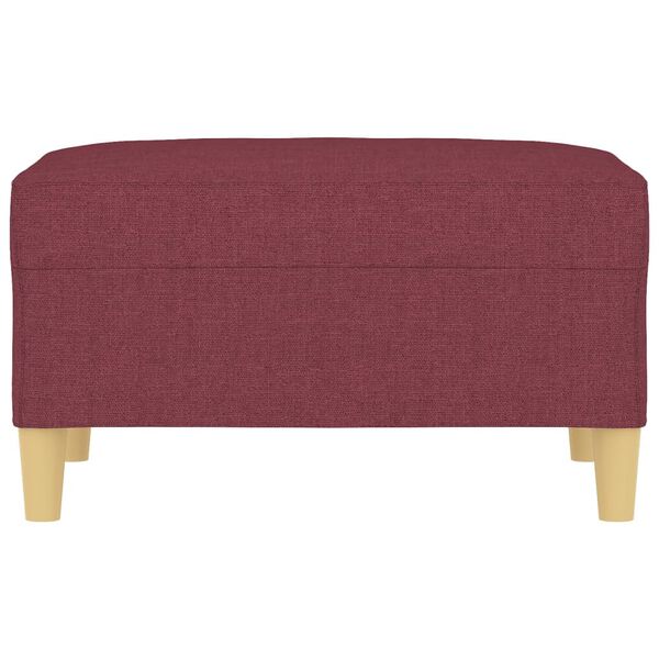 vidaXL Podn&oacute;żek, czerwień winna, 70x55x41 cm, tapicerowany tkaniną