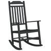 vidaXL Fotel bujany Czarny 84 x 65 x 114 cm żywica