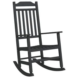 vidaXL Fotel bujany Czarny 84 x 65 x 114 cm żywica