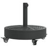 vidaXL Podstawa do parasola, z k&oacute;łkami, do słupk&oacute;w &Oslash;38/48 mm, 27 kg