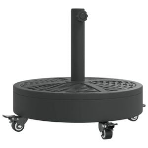 vidaXL Podstawa do parasola, z k&oacute;łkami, do słupk&oacute;w &Oslash;38/48 mm, 27 kg