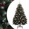 vidaXL Sztuczna choinka zielona z bombką 150 cm 150 LED Ciepła biel