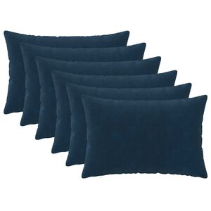 vidaXL Poszewka na poduszkę 6 pcs HEERLEN niebieski 30 x 50 cm