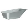vidaXL Zastąpienie tacy widlaka srebrny 88 x 60 x 32 cm Stal