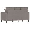 vidaXL Sofa 2-osobowa, kolor taupe, 120 cm, tapicerowana tkaniną