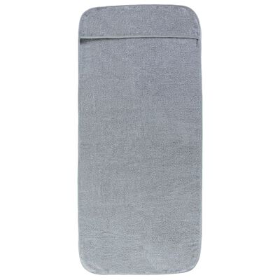vidaXL Ręczniki plażowe, 6 szt., szare, 60x135 cm, tkanina, 400 g/m²