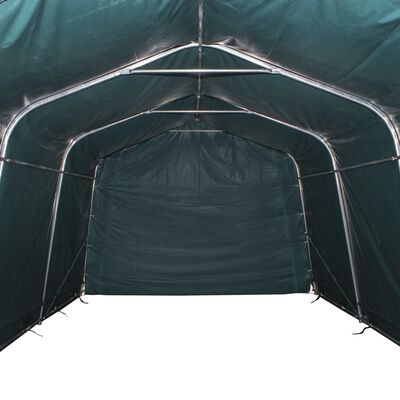 vidaXL Namiot dla bydła, PVC 550 g/m², 3,3 x 6,4 m, ciemnozielony
