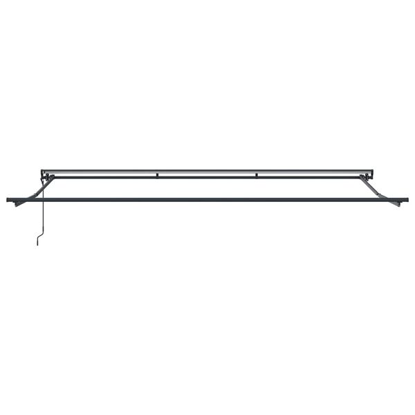 vidaXL Markiza zwijana Ż&oacute;łty i Biały 500 &times; 300 cm Poliester i Metal