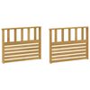 vidaXL Moduł podłokietnik&oacute;w 2 pcs Biały 80 x 6 x 61 cm