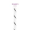 vidaXL Pleciona linka żeglarska, biała, 10mm x 25 m, poliester