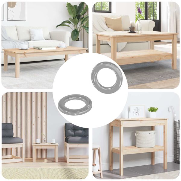 vidaXL Podkładki 2 pcs Srebrny 10 x 10 x 0,8 mm Żelazo