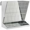 vidaXL Skrzynka na siano srebrny 71 x 33 x 70 cm 5 kg Stal ocynkowana