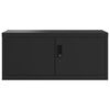 vidaXL Szafa na dokumenty, czarna, 90x40x130 cm, stalowa