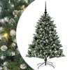 vidaXL Sztuczna choinka z podstawą Zielony 120 cm PVC, plastik i stal