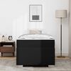vidaXL Ramka ł&oacute;żka z materacem Czarny 100 x 200 cm tkanina