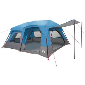 vidaXL Namiot Instant 10-osobowy niebieski Polyester 185T z powłoką PU