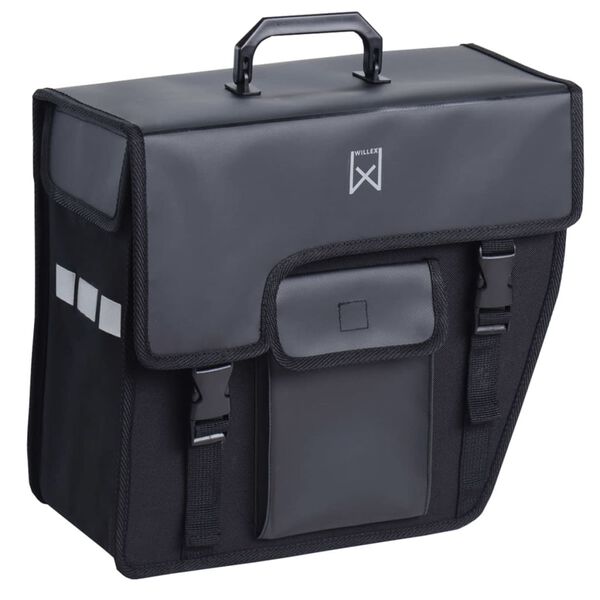 Willex torba rowerowa, 17 litr&oacute;w, czarna, ścięta ukośnie, 10240