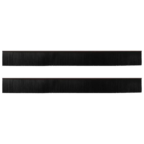 vidaXL Szczotki uszczelniające do drzwi samoprzylepne 2 pcs Brązowy