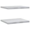 vidaXL Półki ścienne, 2 szt., 50x40x3 cm, srebrna stal nierdzewna