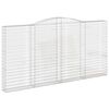 vidaXL Łukowaty kosz gabionowy 400x30x200/220 cm, galwanizowane żelazo