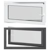 vidaXL Okno piwniczne RISOR 110 x 60 cm PVC i szkło antracytowy