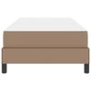 vidaXL Ramka ł&oacute;żka z materacem Cappuccino 100 x 200 cm tkanina