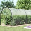 vidaXL Przezroczysta plandeka z oczkami 6x12 m PVC