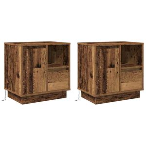 vidaXL Szafka Nocna 2 szt. Stare drewno 50 x 34,5 x 50 cm