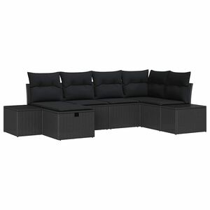 vidaXL Zestaw Sof 6 szt. polirattan