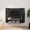 vidaXL Wisząca szafka pod TV, szara, 120x23,5x90 cm