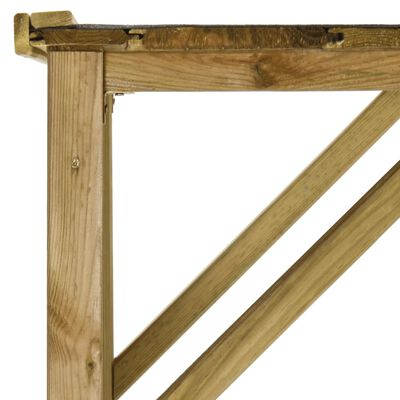 vidaXL Szopa na drewno i narzędzia, sosna, 253 x 80 x 170 cm