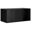vidaXL Meble dla kota Czarny dąb 100 x 49 x 45 cm Drewno inżynieryjne