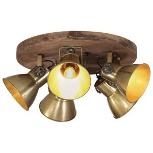 vidaXL Lampa sufitowa, 25 W, antyczny mosiądz, 50x50x25 cm, E27