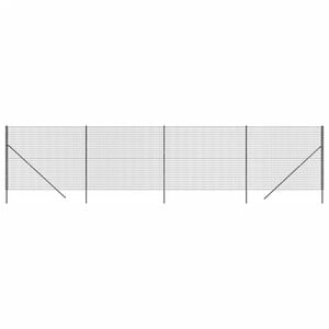 vidaXL Ogrodzenie z siatki drucianej, antracytowe, 1,4x10 m