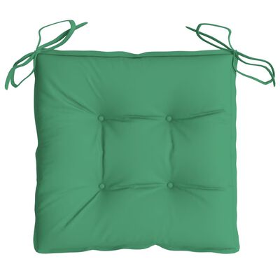 vidaXL Poduszki na krzesła, 6 szt., zielone, 50x50x7 cm, tkanina