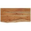 vidaXL P&oacute;łka ścienna, 60x30x2,5 cm, drewno akacjowe, naturalna krawędź