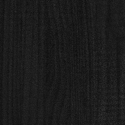 vidaXL Donice ogrodowe, 2 szt., czarne, 40x40x70 cm, drewno sosnowe