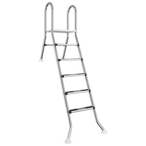vidaXL Drabinka do basenu częściowo wkopanego 222 x 128 cm 5-stopniowy