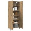 vidaXL Highboard Montowane na ścianie dąb artisan 69,5 x 34 x 180 cm