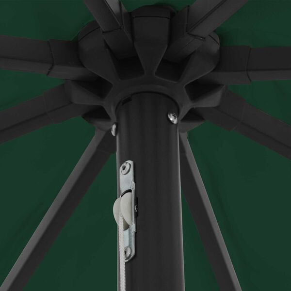 vidaXL Parasolka ogrodowa Zielony i Czarny 395 x 395 x 245 cm