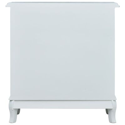 vidaXL Komoda z 4 szufladami, biało-szara, 65,5 x 35 x 68 cm, MDF
